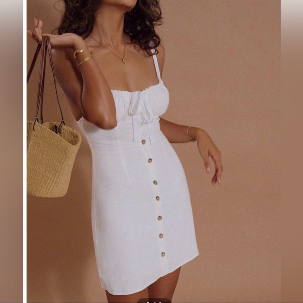 NWT Commense Darling Linen Mini Dress sz S